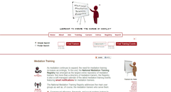 Desktop Screenshot of mediationtrainings.org