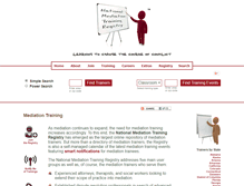 Tablet Screenshot of mediationtrainings.org